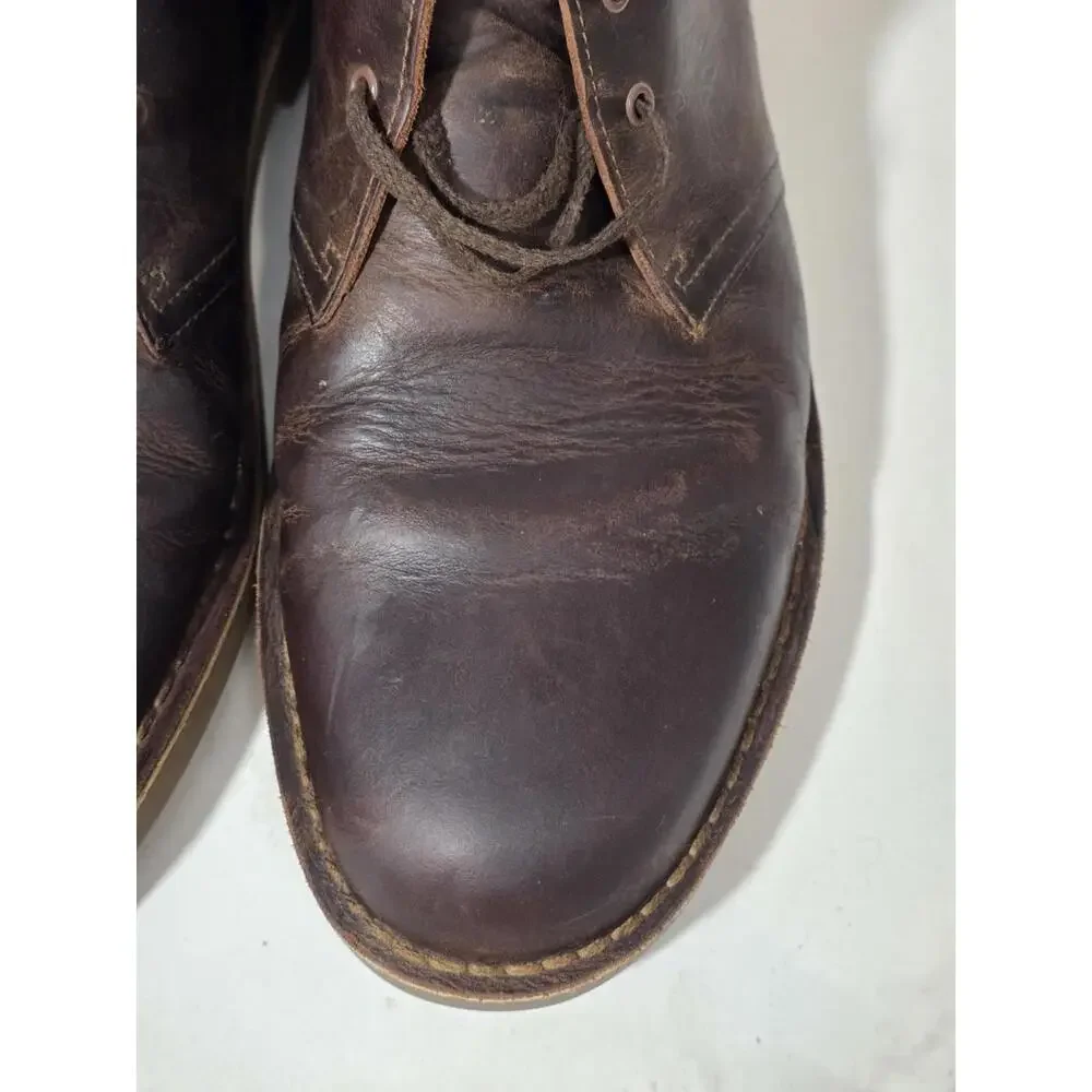 Clarks desert busacre boots chukka shoes oiled leather chuka 11 W